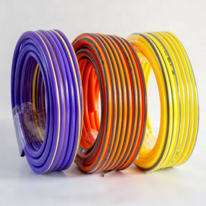 2019 hotsale good quality colorful flexible fiber braided reinforce plastic pvc garden hose