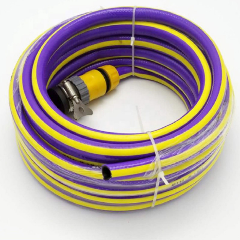 hot sale colorful flexible fiber braided reinforced plastic pvc garden water hose