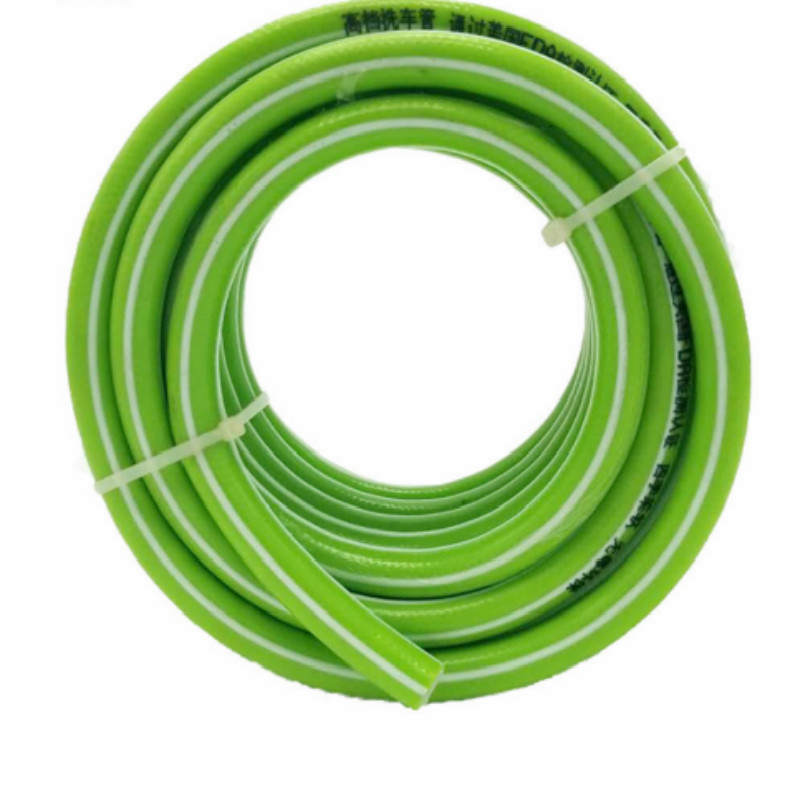 Colorful flexible fiber braided reinforced plastic pvc garden water hose